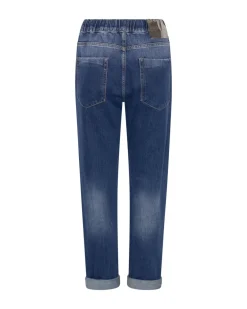 Denim Jeans|ONE TEASPOON Luxe Power Blue Shabbies Drawstring Boyfriend Jeans