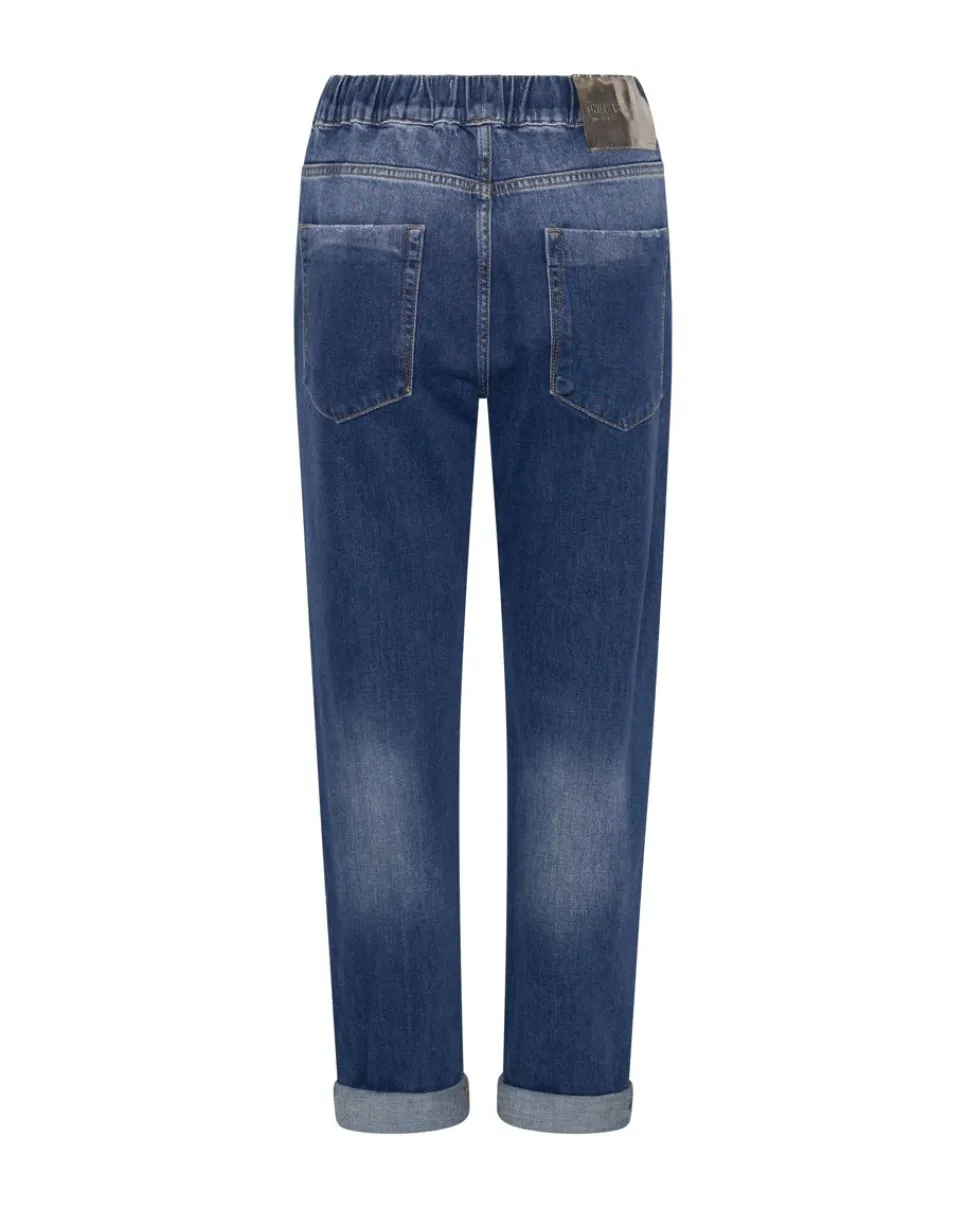 Denim Jeans|ONE TEASPOON Luxe Power Blue Shabbies Drawstring Boyfriend Jeans