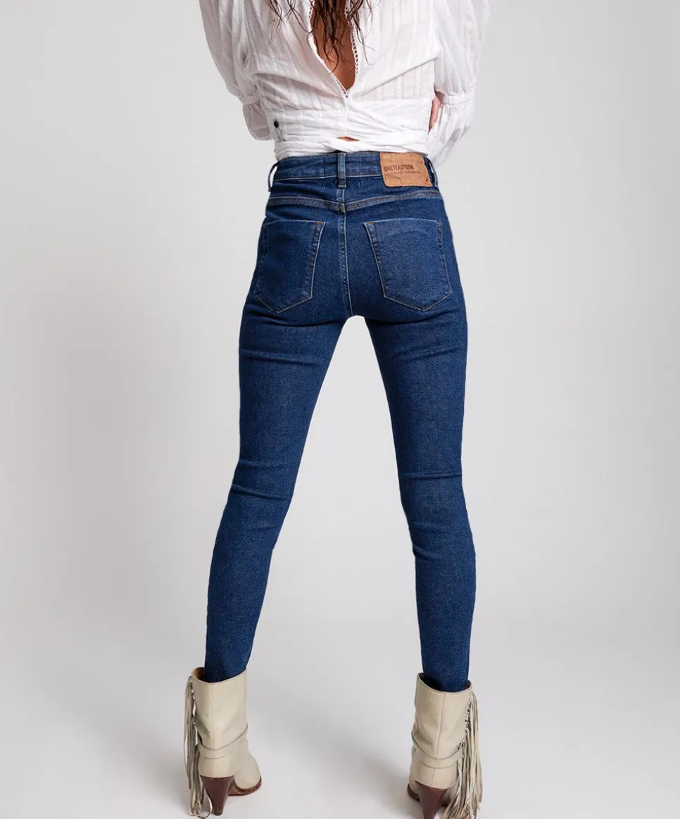 Denim Jeans|ONE TEASPOON Manhattan Blue Super High Waist Freebrids 11