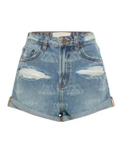 Denim Shorts|ONE TEASPOON Medusa Bandits High Waist Denim Shorts