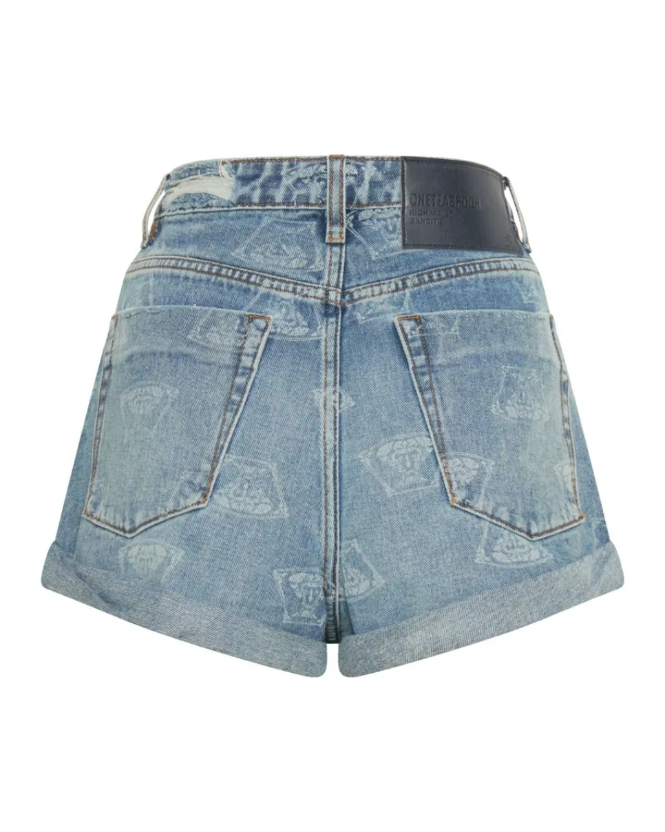 Denim Shorts|ONE TEASPOON Medusa Bandits High Waist Denim Shorts