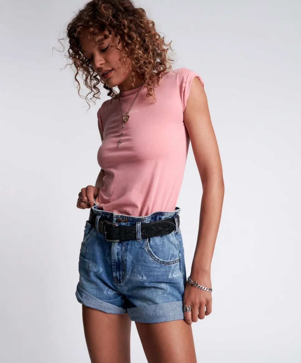 Denim Shorts|ONE TEASPOON Medusa Pioneer High Waist Vintage Fit Shorts