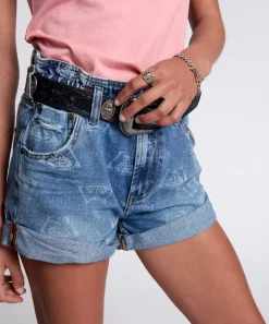 Denim Shorts|ONE TEASPOON Medusa Pioneer High Waist Vintage Fit Shorts