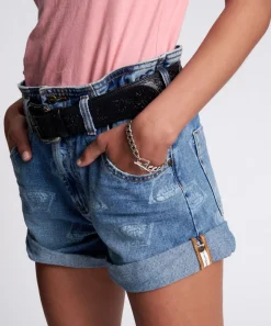 Denim Shorts|ONE TEASPOON Medusa Pioneer High Waist Vintage Fit Shorts