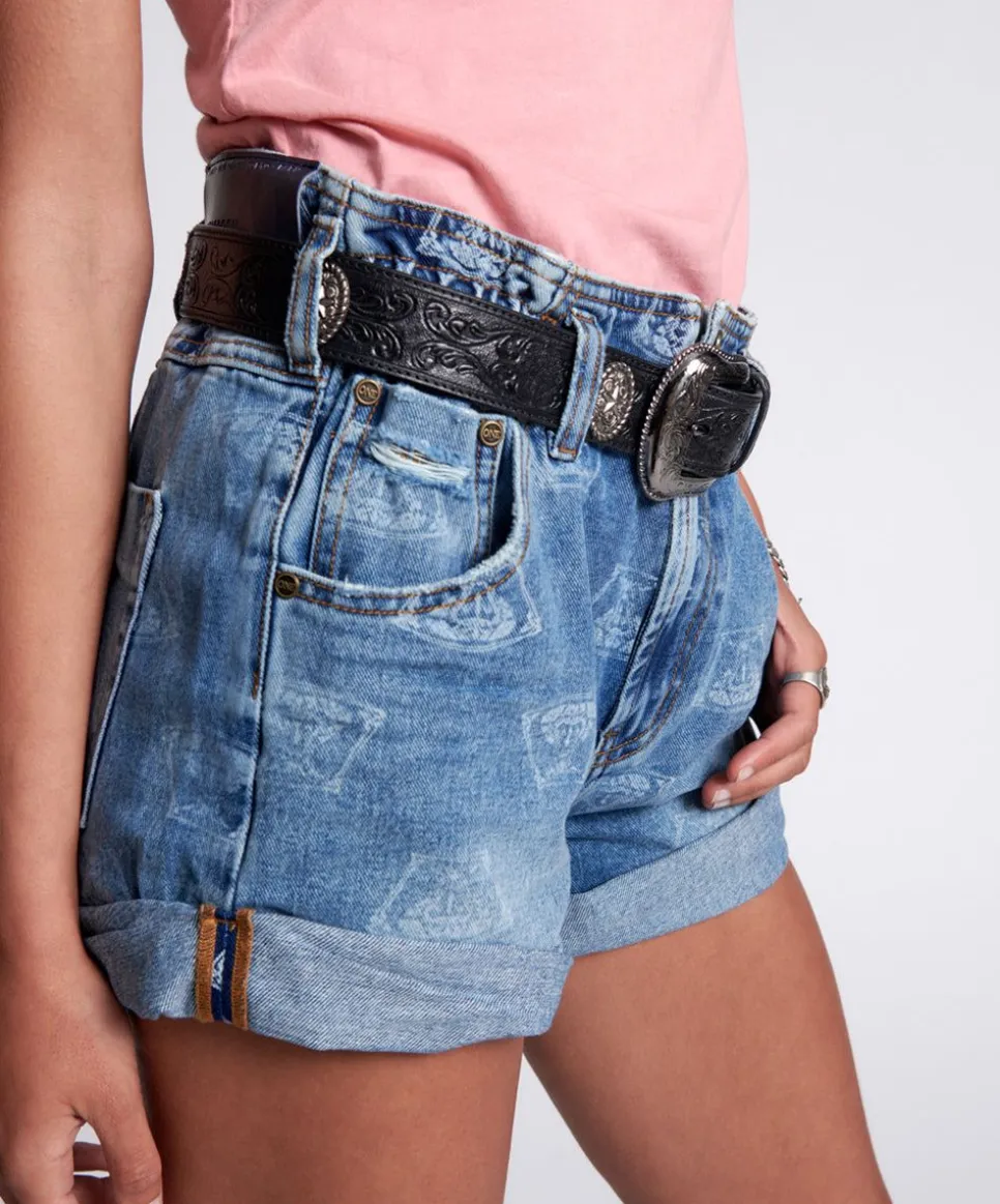 Denim Shorts|ONE TEASPOON Medusa Pioneer High Waist Vintage Fit Shorts