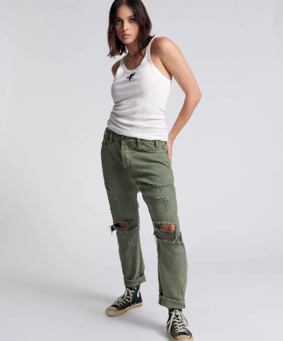 Denim Jeans|ONE TEASPOON Messed Up Saints Boyfriend Pants