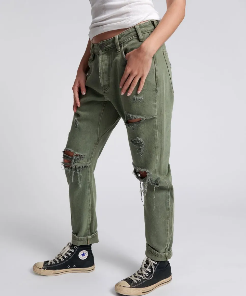 Denim Jeans|ONE TEASPOON Messed Up Saints Boyfriend Pants