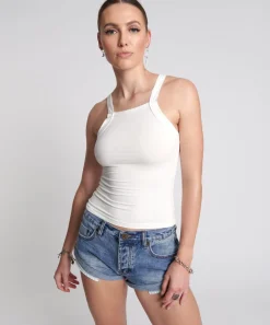 Tees & Tanks|ONE TEASPOON Miami Bamboo Logo Tank