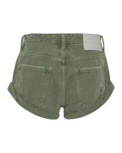 Denim Shorts|ONE TEASPOON Military Khaki Bandit Low Waist Shorts
