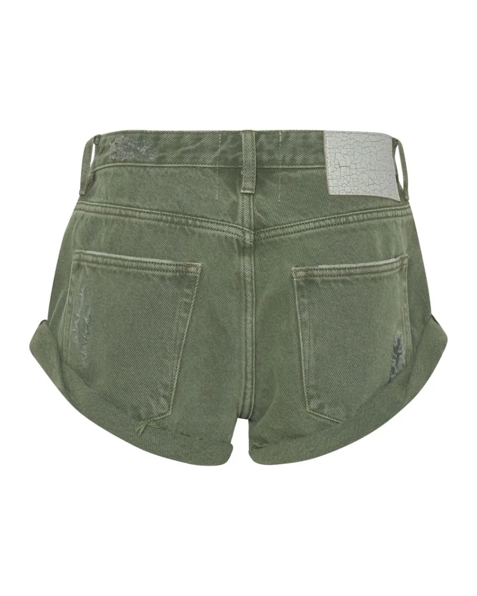 Denim Shorts|ONE TEASPOON Military Khaki Bandit Low Waist Shorts