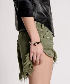 Denim Shorts|ONE TEASPOON Military Khaki Rollers Denim Shorts