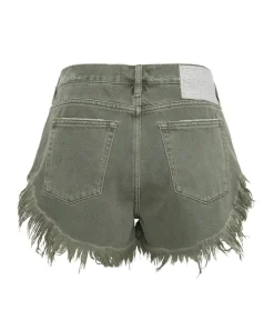 Denim Shorts|ONE TEASPOON Military Khaki Rollers Denim Shorts