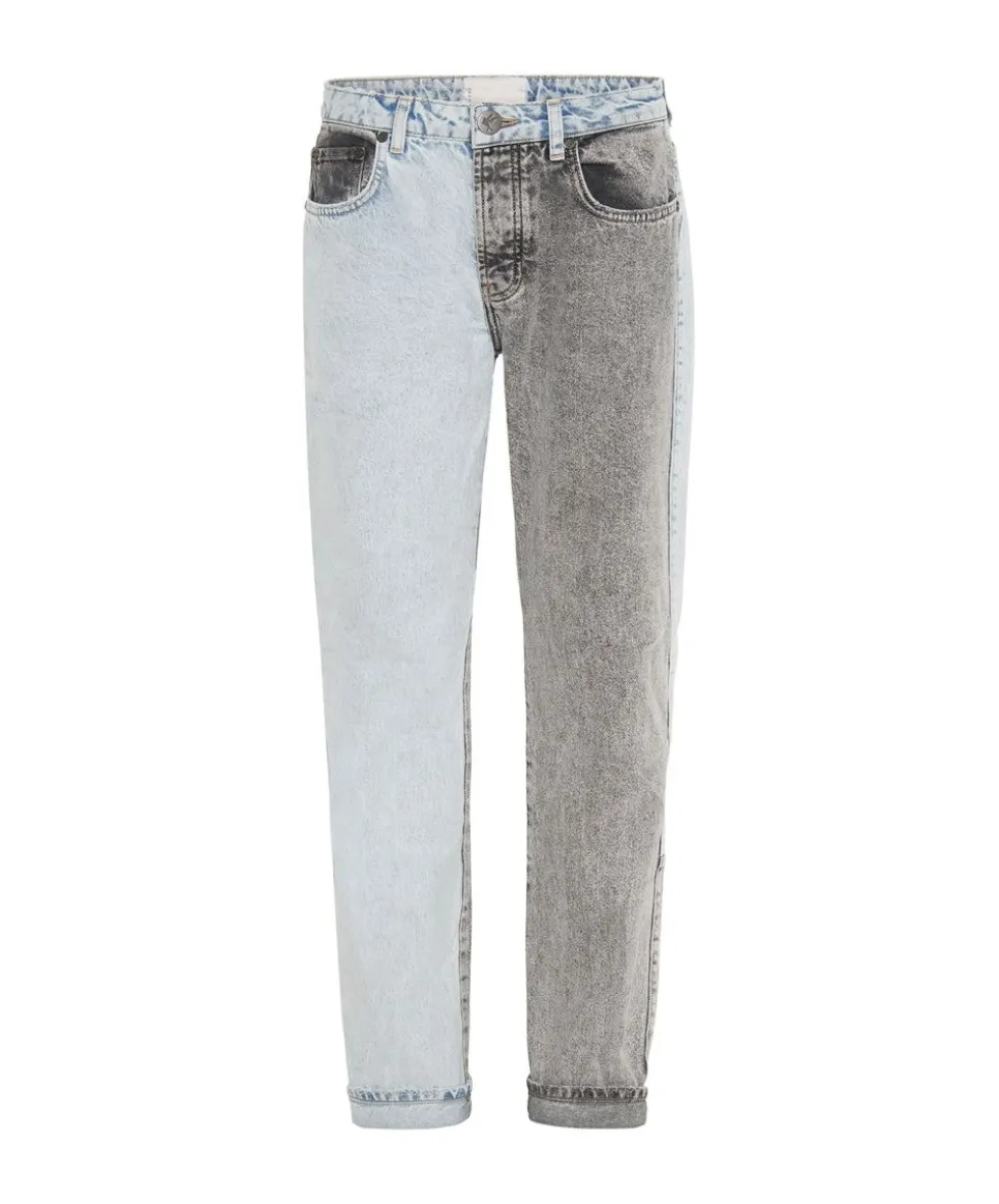 Denim Jeans|ONE TEASPOON Miss Matched Truckers Mid Rise Straight Leg Jeans