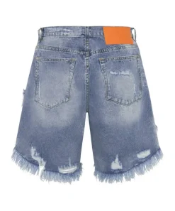 Denim Shorts|ONE TEASPOON Misty Cymatic Frankies Long Length Denim Shorts