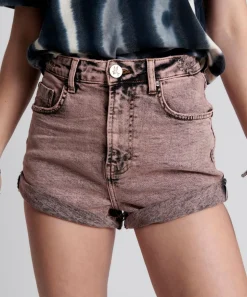 Denim Shorts|ONE TEASPOON Night Haze Bandits High Waist Denim Shorts