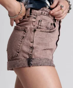 Denim Shorts|ONE TEASPOON Night Haze Bandits High Waist Denim Shorts