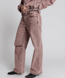 Denim Jeans|ONE TEASPOON Night Haze Jackson Mid Waist Wide Leg Jeans