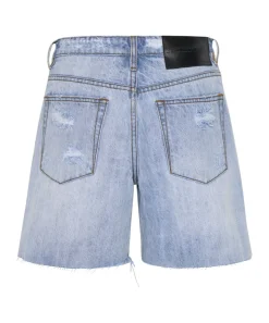 Denim Shorts|ONE TEASPOON Ocean Jackson Mid Waist Wide Leg Shorts
