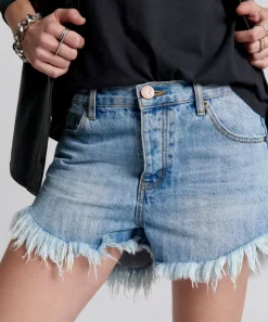 Denim Shorts|ONE TEASPOON Ocean Outlaws Mid Length Denim Shorts