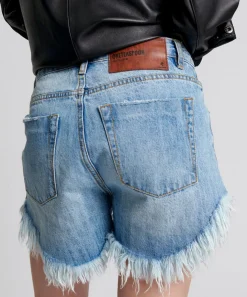 Denim Shorts|ONE TEASPOON Ocean Outlaws Mid Length Denim Shorts