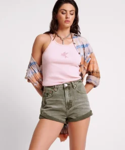 Denim Shorts|ONE TEASPOON Old Khaki Bandits High Waist Shorts