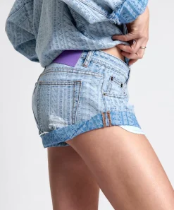 Denim Shorts|ONE TEASPOON On Repeat Bandit Low Waist Denim Shorts