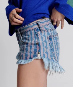 Denim Shorts|ONE TEASPOON On Repeat Dukes Low Waist Mini Denim Shorts