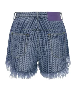 Denim Shorts|ONE TEASPOON On Repeat Le Wolves Mid Length Denim Shorts