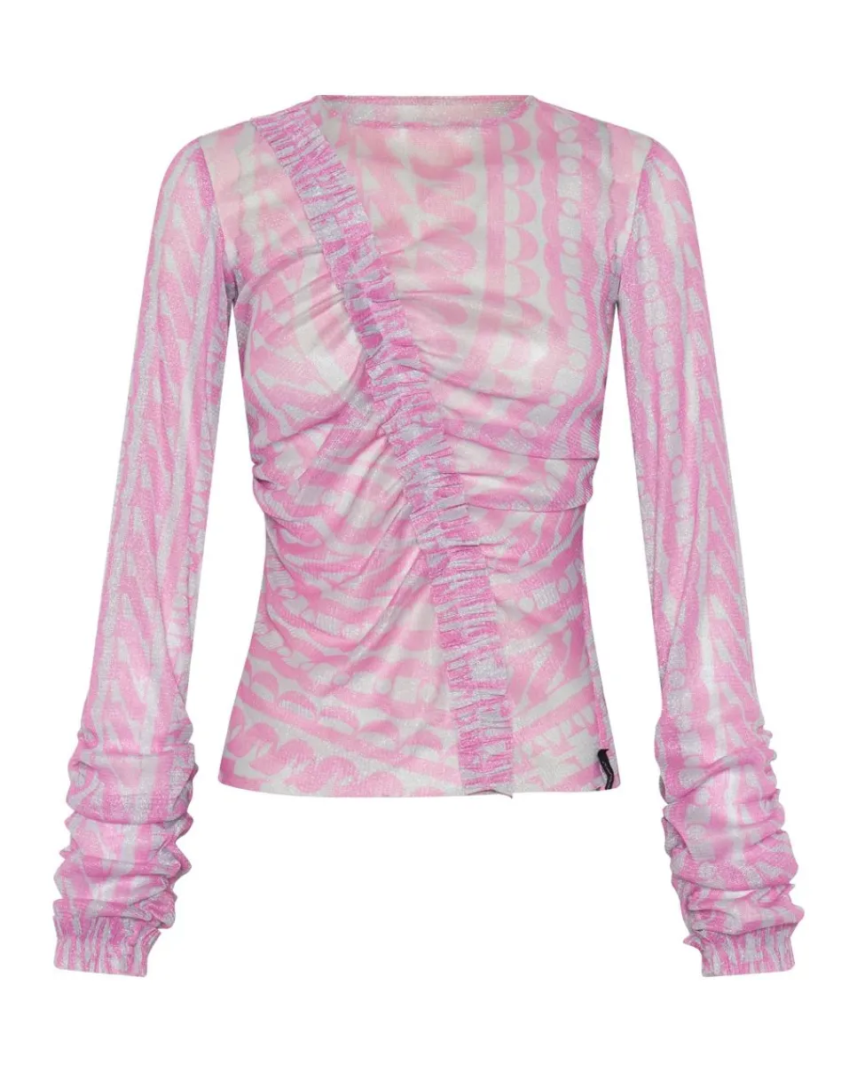 Tops|ONE TEASPOON On Repeat Lurex Party Longsleeve Top