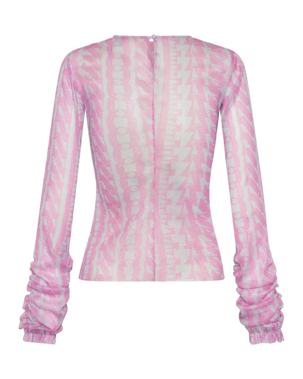 Tops|ONE TEASPOON On Repeat Lurex Party Longsleeve Top