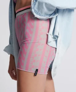 Bottoms|ONE TEASPOON On Repeat Mesh Bike Shorts