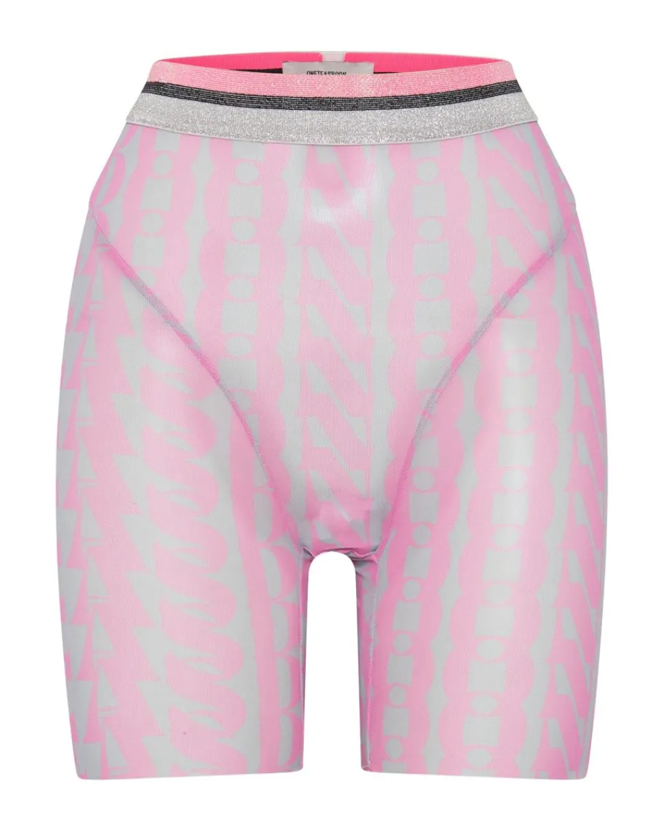 Bottoms|ONE TEASPOON On Repeat Mesh Bike Shorts