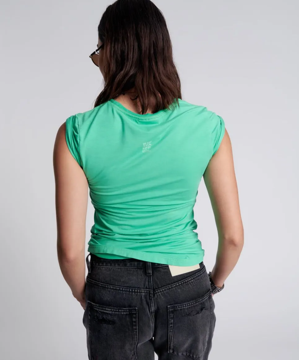 Graphic Tees|ONE TEASPOON Fitted Logo Tee