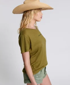 Graphic Tees|ONE TEASPOON Linen Wide Neck Tee