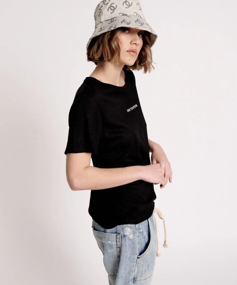 Graphic Tees|ONE TEASPOON Linen Wide Neck Tee