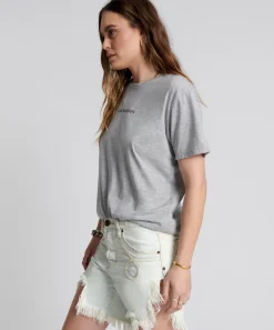 Graphic Tees|ONE TEASPOON Logo Crew Neck Tee