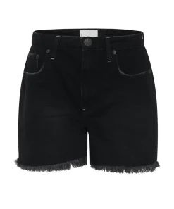 Denim Shorts|ONE TEASPOON Onyx Black Legends High Waist Mom Fit Denim Shorts