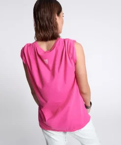 Organic Tees|ONE TEASPOON Organic Fluro Pink Oneteaspoon Logo Unisex Tee