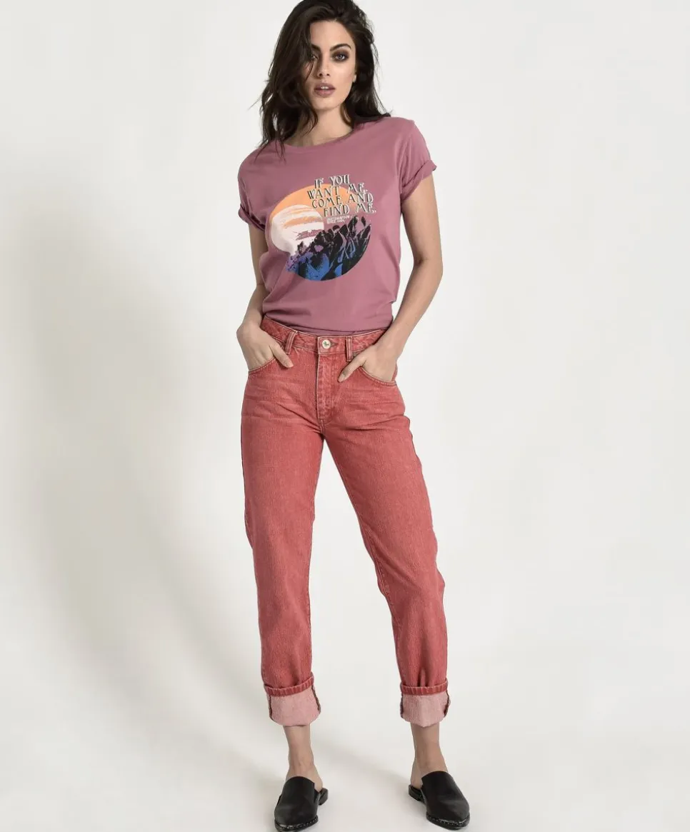 Denim Jeans|ONE TEASPOON Organic Red Awesome Baggies High Waist Straight Leg Jeans