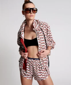 Bottoms|ONE TEASPOON Ots Heartline Runner Shorts