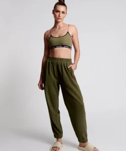 Bottoms|ONE TEASPOON Ots Khaki High Waist Kick Pants