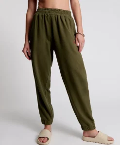 Bottoms|ONE TEASPOON Ots Khaki High Waist Kick Pants