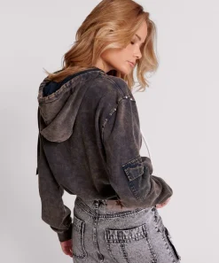 Hoodies And Sweats|ONE TEASPOON Ots Midnight Rust Cargo Studded Adventure Hoody