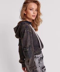 Hoodies And Sweats|ONE TEASPOON Ots Midnight Rust Cargo Studded Adventure Hoody