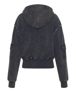 Hoodies And Sweats|ONE TEASPOON Ots Midnight Rust Cargo Studded Adventure Hoody