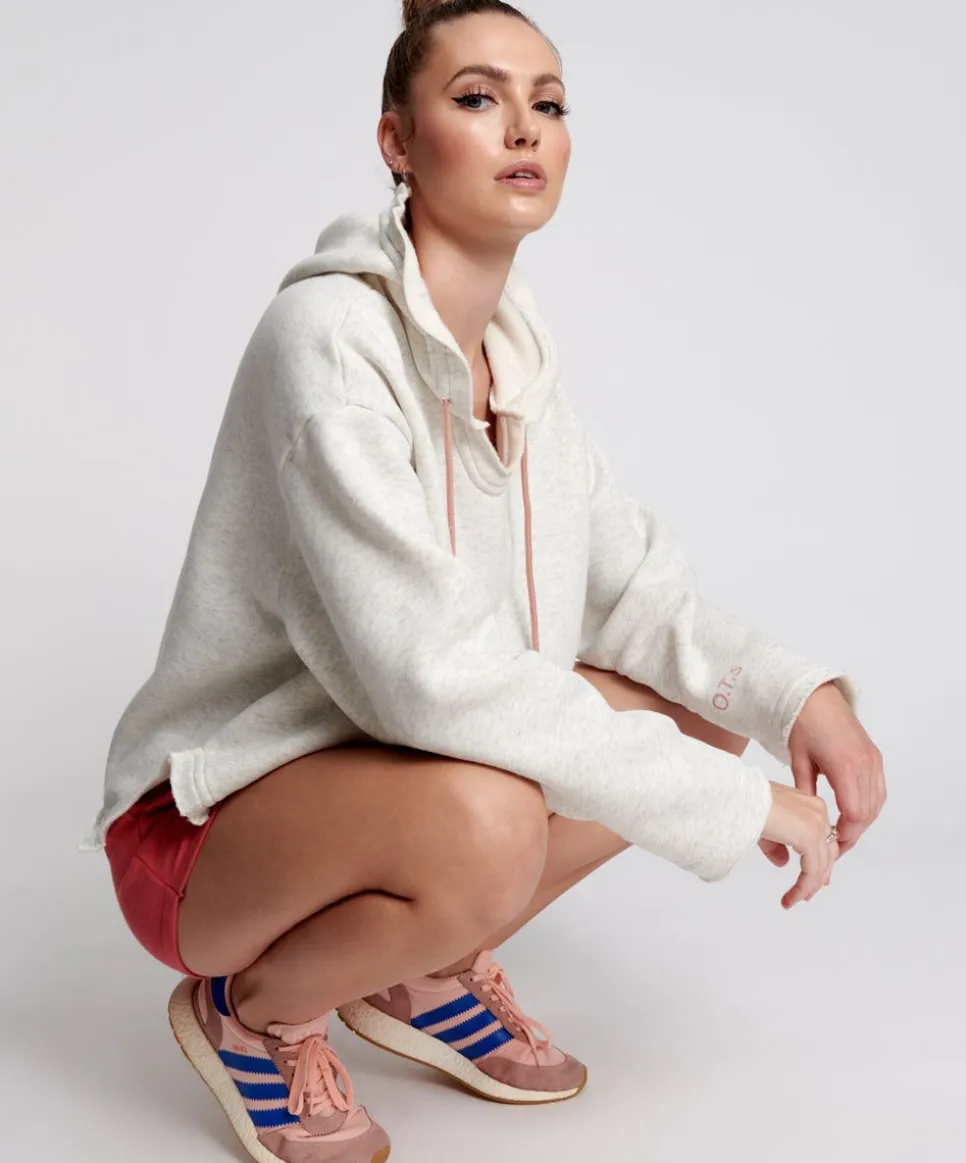 Hoodies And Sweats|ONE TEASPOON Ots White Marl Voyager Hoody