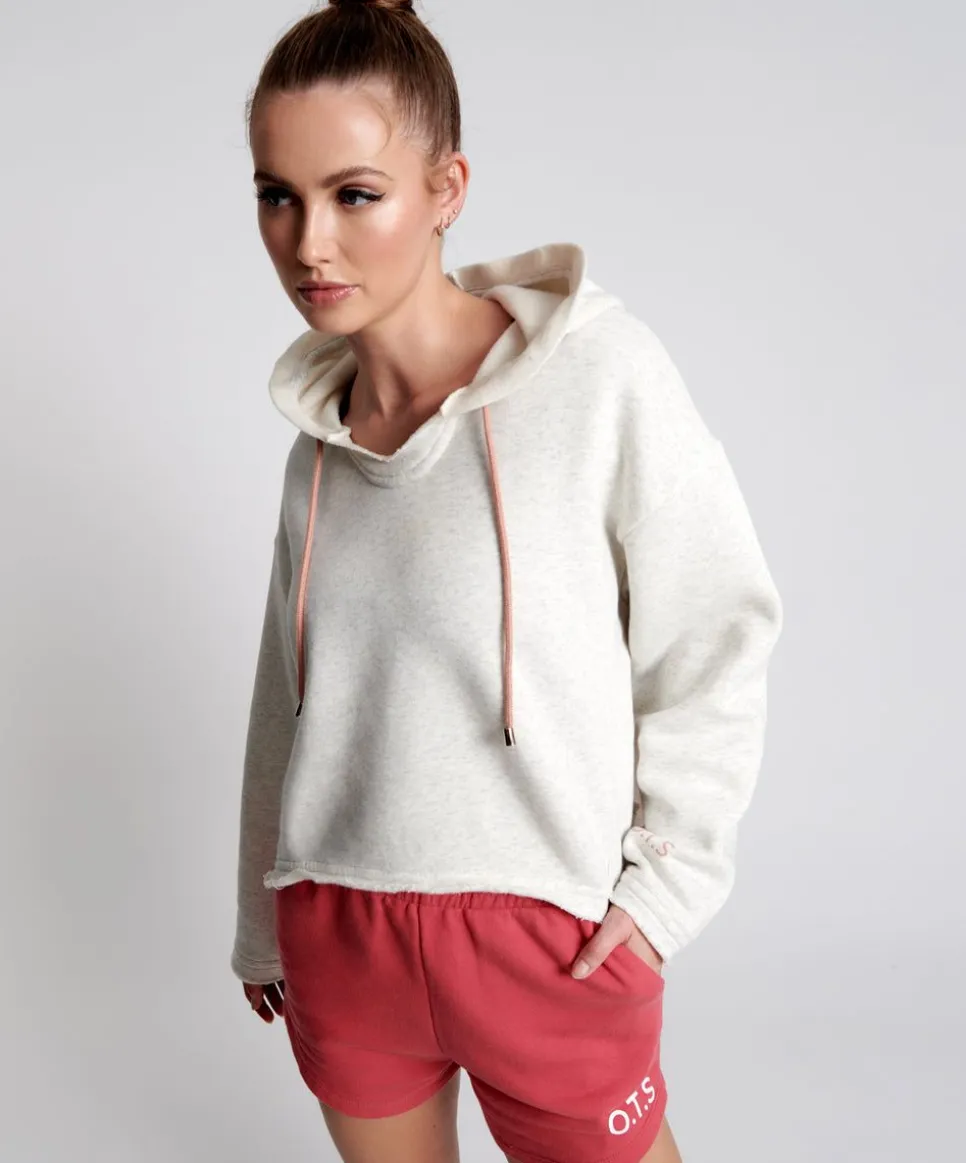 Hoodies And Sweats|ONE TEASPOON Ots White Marl Voyager Hoody