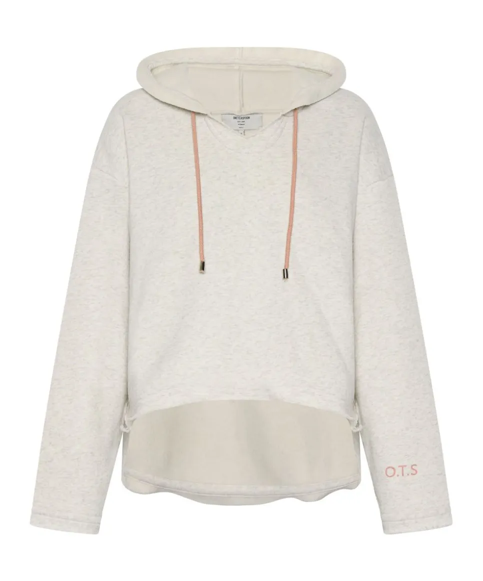 Hoodies And Sweats|ONE TEASPOON Ots White Marl Voyager Hoody