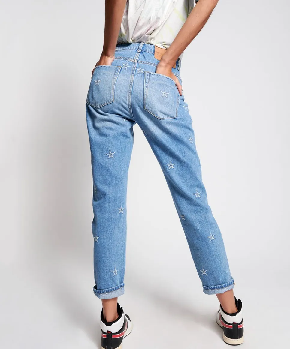 Denim Jeans|ONE TEASPOON Pacific Star Awesome Baggies High Waist Straight Leg Jeans