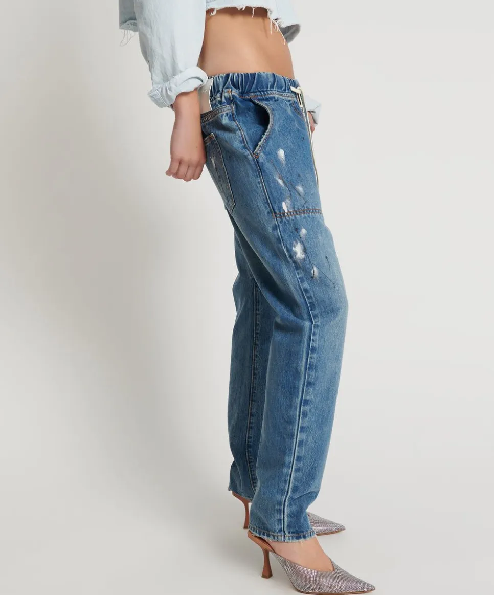 Denim Jeans|ONE TEASPOON Pacifica Artiste Shabbies Drawstring Boyfriend Jeans